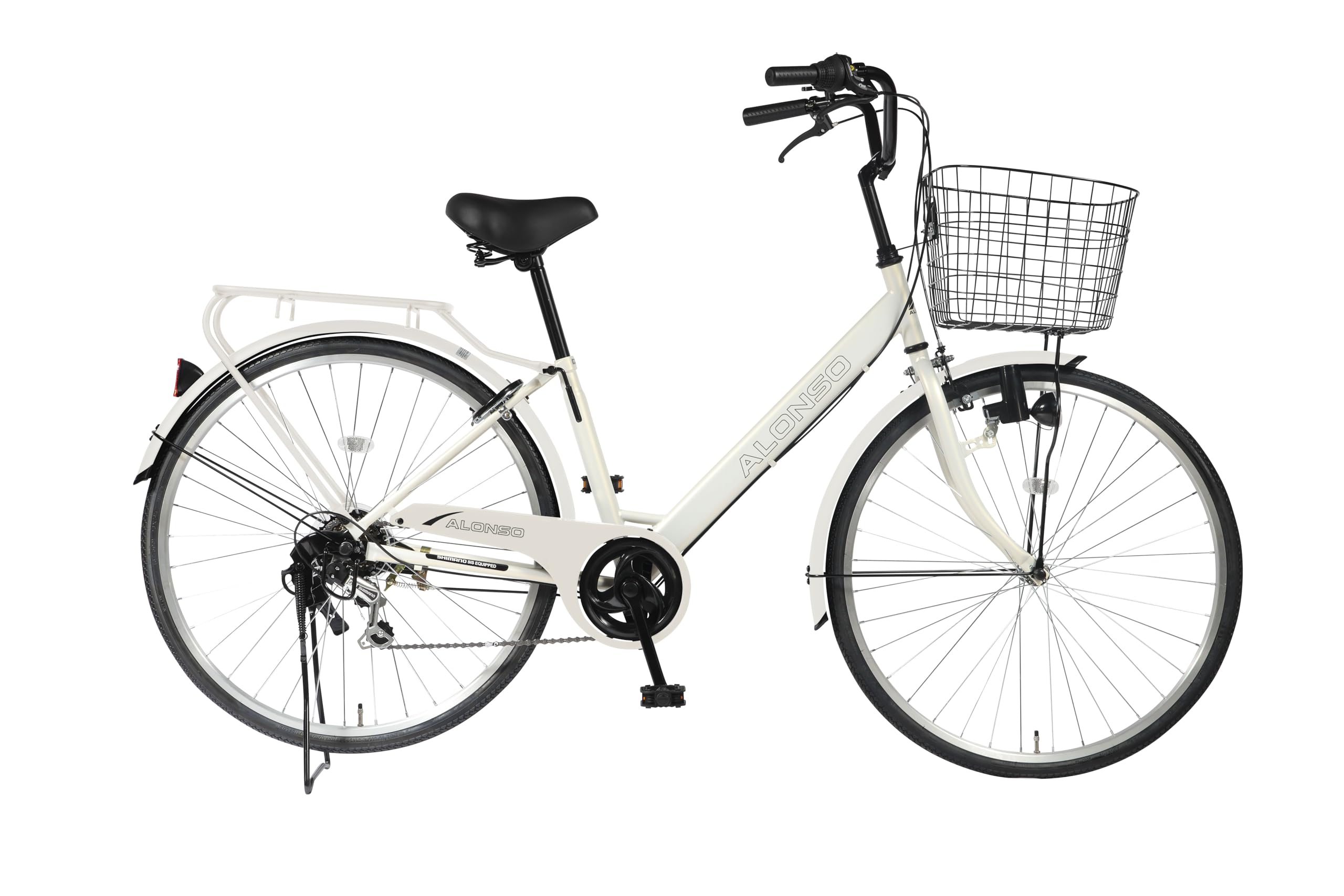 Amazon | 防災サイクル 26型 6段変速付 シティサイクル ホワイト ノン